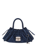 Marc Jacobs Suede Cristina Satchel Bag, Navy