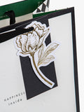 Hall & Co Memento Luxe gift bag white black - British product