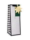 Hall & Co Memento Luxe bottle gift bag white and black (British brand)