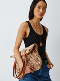 John Lewis raffia shopper bag Natural (British brand)