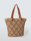 John Lewis raffia shopper bag Natural (British brand)