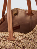 John Lewis raffia shopper bag Natural (British brand)