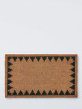 John Lewis chevron border door mat 45x75cm black (British brand)