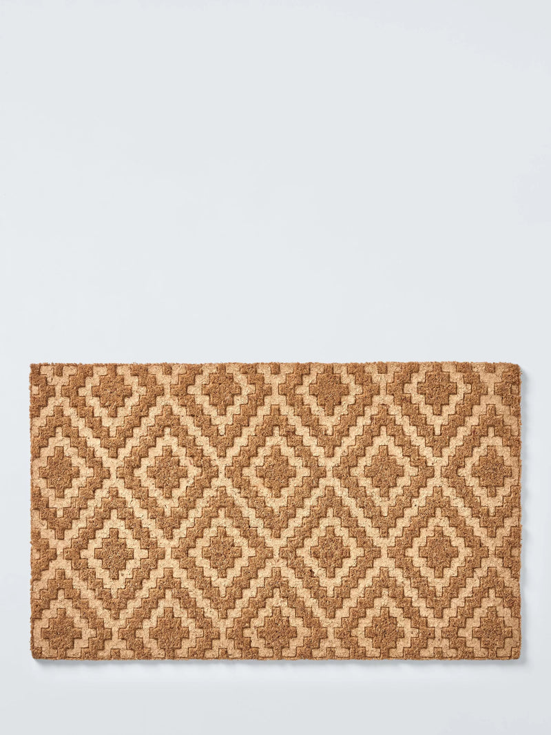 John Lewis door mat diamond embossed natural 45x75cm, UK version