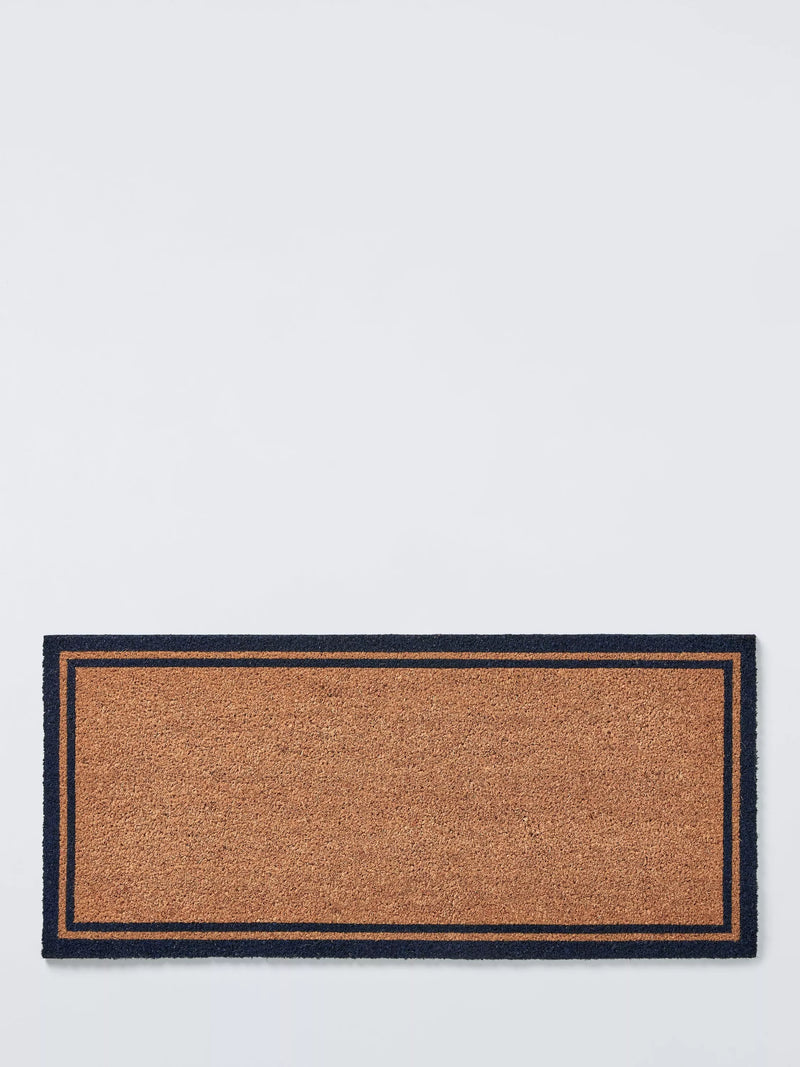 John Lewis Wide Stripe Door Mat, Blue