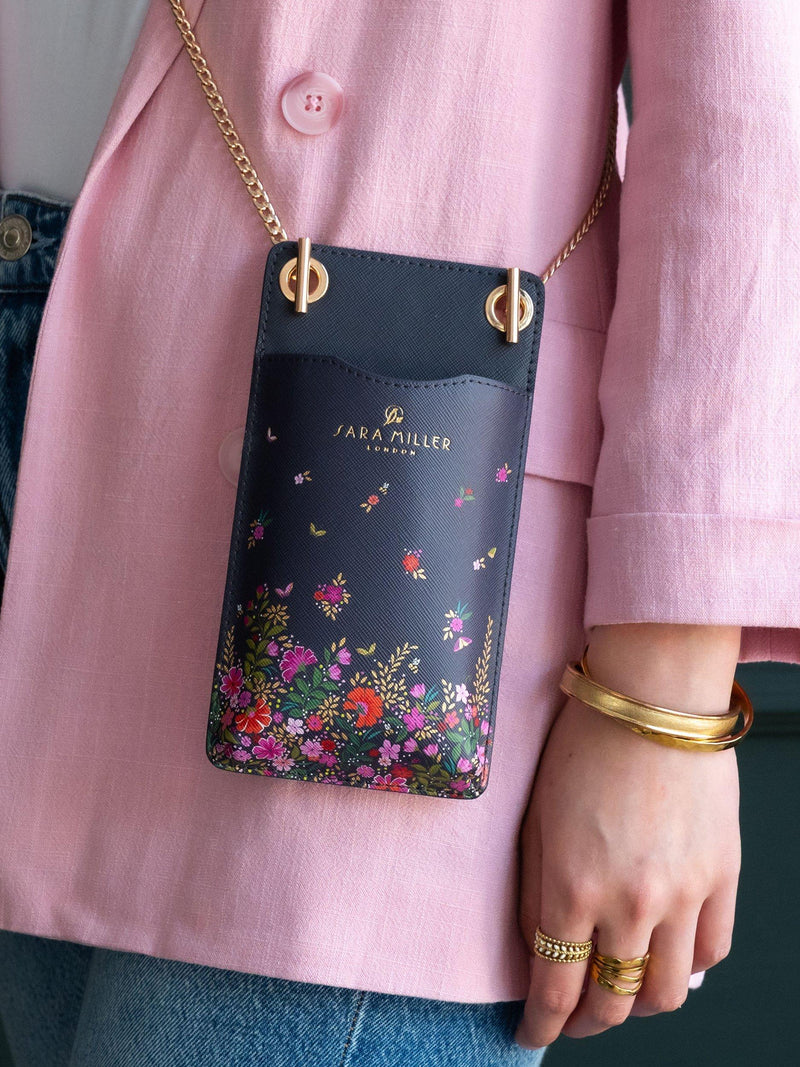 Sara Miller phone pouch Ditsy Floral (British brand)