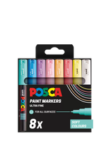 John Lewis POSCA Ultra Fine Paint Marker Pens Set of 8 Multi- Buy online at McGrocer