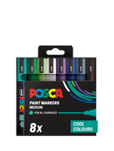 John Lewis POSCA Medium Paint Marker Pens Pack of 8 Multi- Buy online at McGrocer