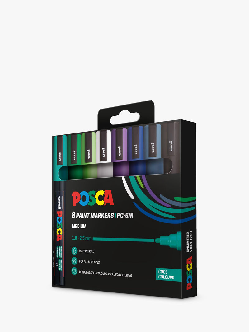 POSCA medium paint markers 8-pack, UK version