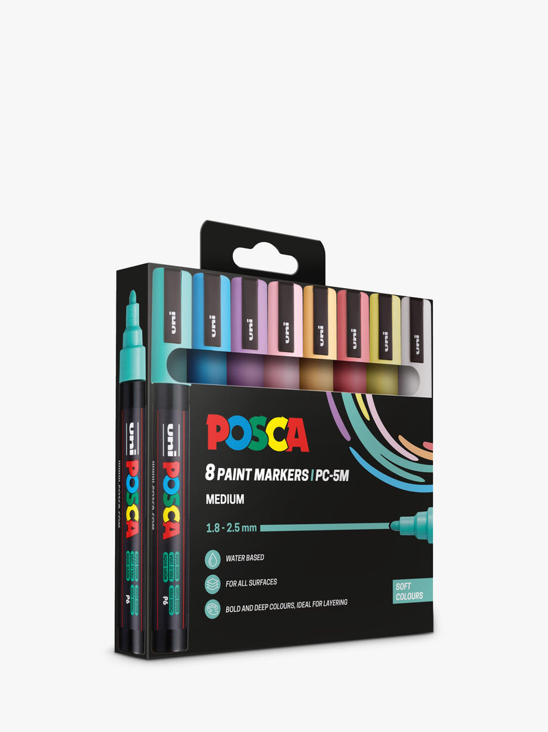POSCA paint markers pack of 8 medium nib (British brand)
