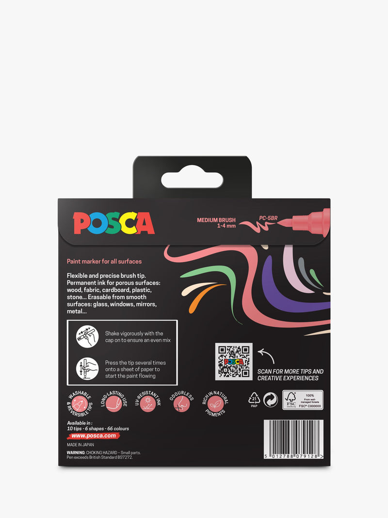 POSCA paint markers medium soft colours pack of 8 (British brand)