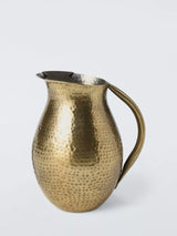 John Lewis John Lewis Hammered Stainless Steel Jug, Gold, 2.5L- Buy online at McGrocer