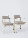 John Lewis Holte garden dining chairs set of 2 beige (British brand)