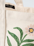 John Lewis x Anine Cecilie Iversen green floral tote bag - British product