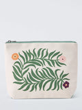 John Lewis floral pouch bag green, imported from the UK