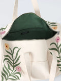 John Lewis floral weekend bag in green, imported from the UK