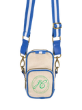 Joules crossbody bag natural-blue cotton canvas - British product