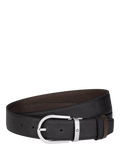 Montblanc leather belt reversible black 35mm - British product