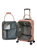 Joules Soft Epwell 8-wheel pink suitcase 40L, UK version