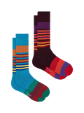 Paul Smith striped socks pack of two (British brand)
