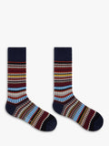 Paul Smith rib stripe cotton blend socks, UK version