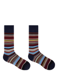Paul Smith rib stripe cotton blend socks, UK version