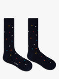 Paul Smith cotton rich stripe and square socks pack of 2 black (British brand)