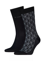 John Lewis Calvin Klein Mercerised Combed Cotton Blend Logo Ankle Socks, Pack of 2, Black- Buy online at McGrocer
