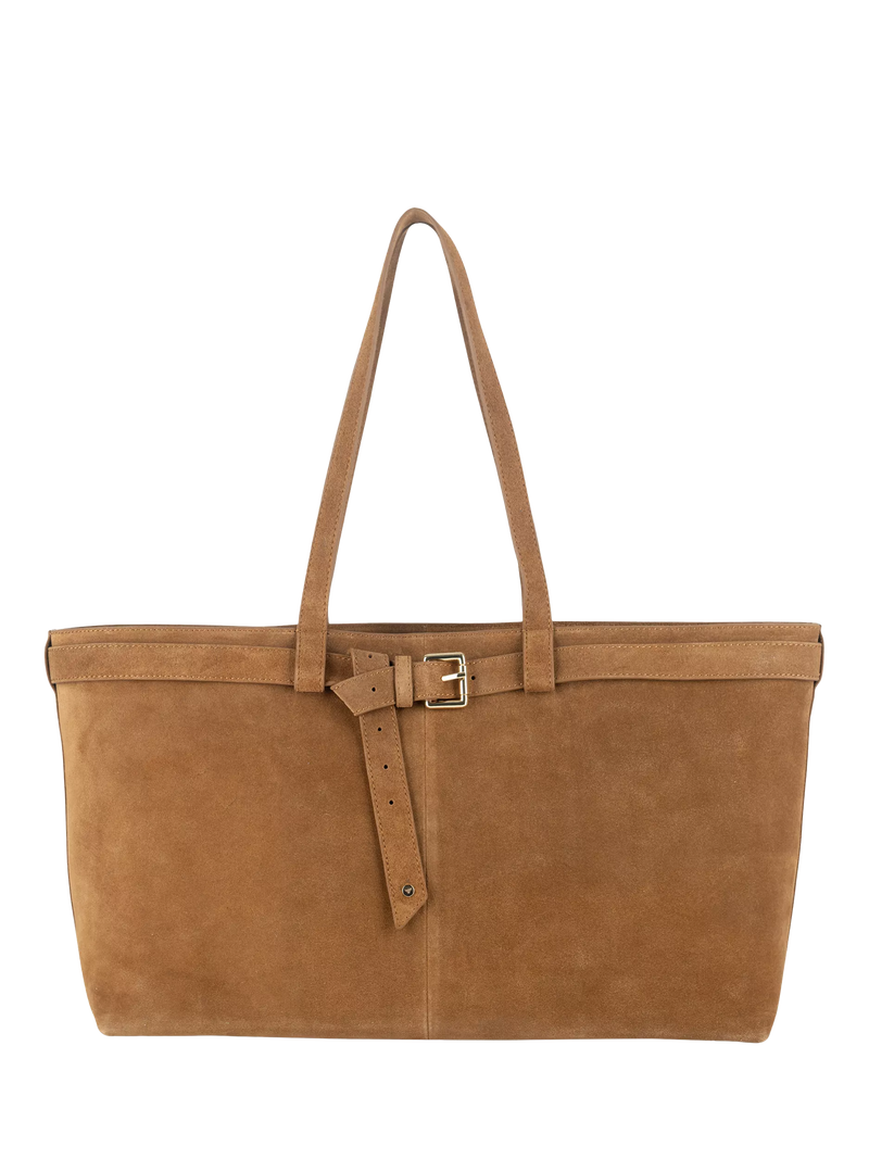 Apatchy London Esme East West Suede Shoulder Bag