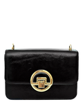 Apatchy London Tilly leather shoulder bag, crinkle patent - British product