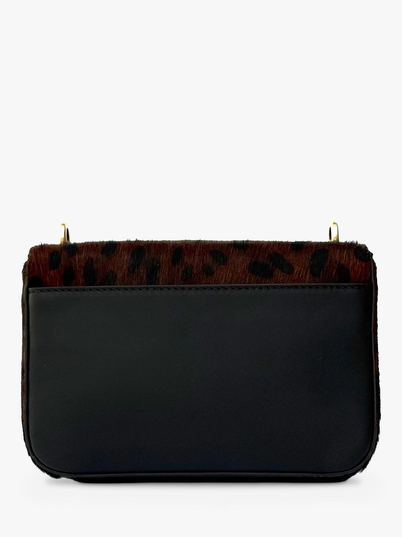 Apatchy London brown leopard shoulder bag - British product