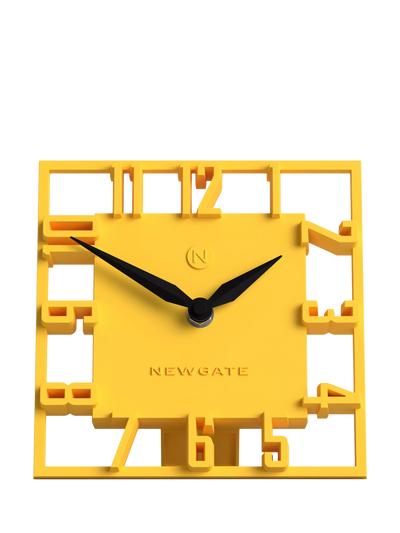 John Lewis Newgate Clocks Highline Mantel Clock, Yellow- Buy online at McGrocer