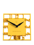 Newgate Clocks mantel clock yellow, UK version