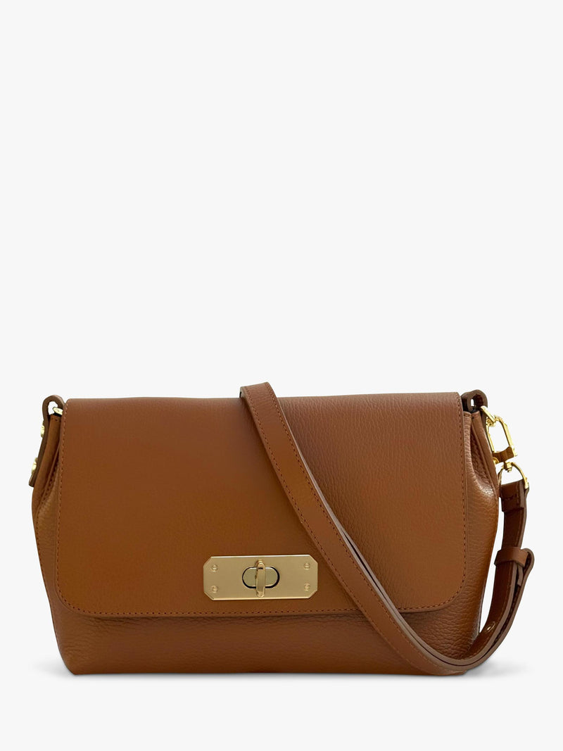 Apatchy London Maisie Maxi grained leather crossbody bag, UK version
