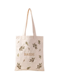Elizabeth Scarlett olive branch bride cotton tote bag, imported from the UK