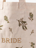 Elizabeth Scarlett olive branch bride cotton tote bag, imported from the UK