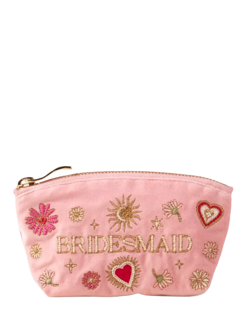 Elizabeth Scarlett Love Charm Bridesmaid Coin Purse in organic cotton, imported from the UK