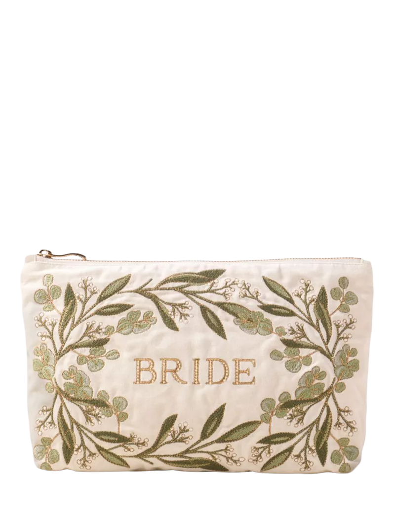Elizabeth Scarlett olive branch bride pouch (British brand)