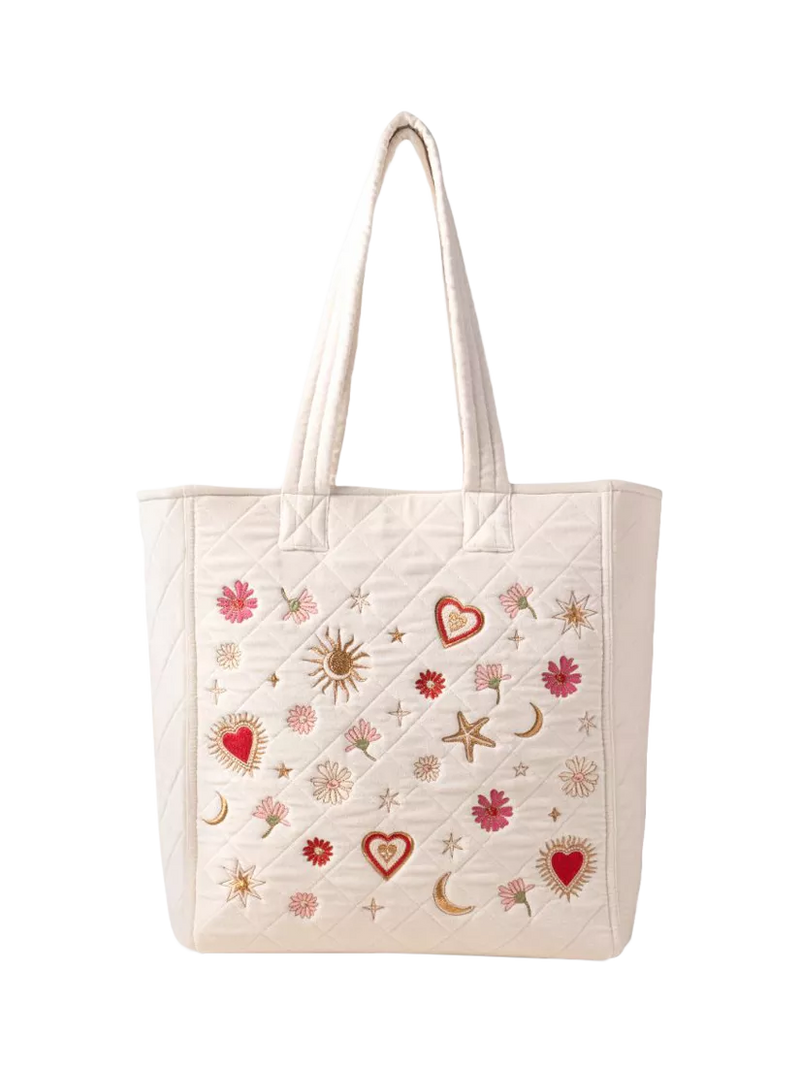 Elizabeth Scarlett Love Charm Velvet Tote Bag, UK version