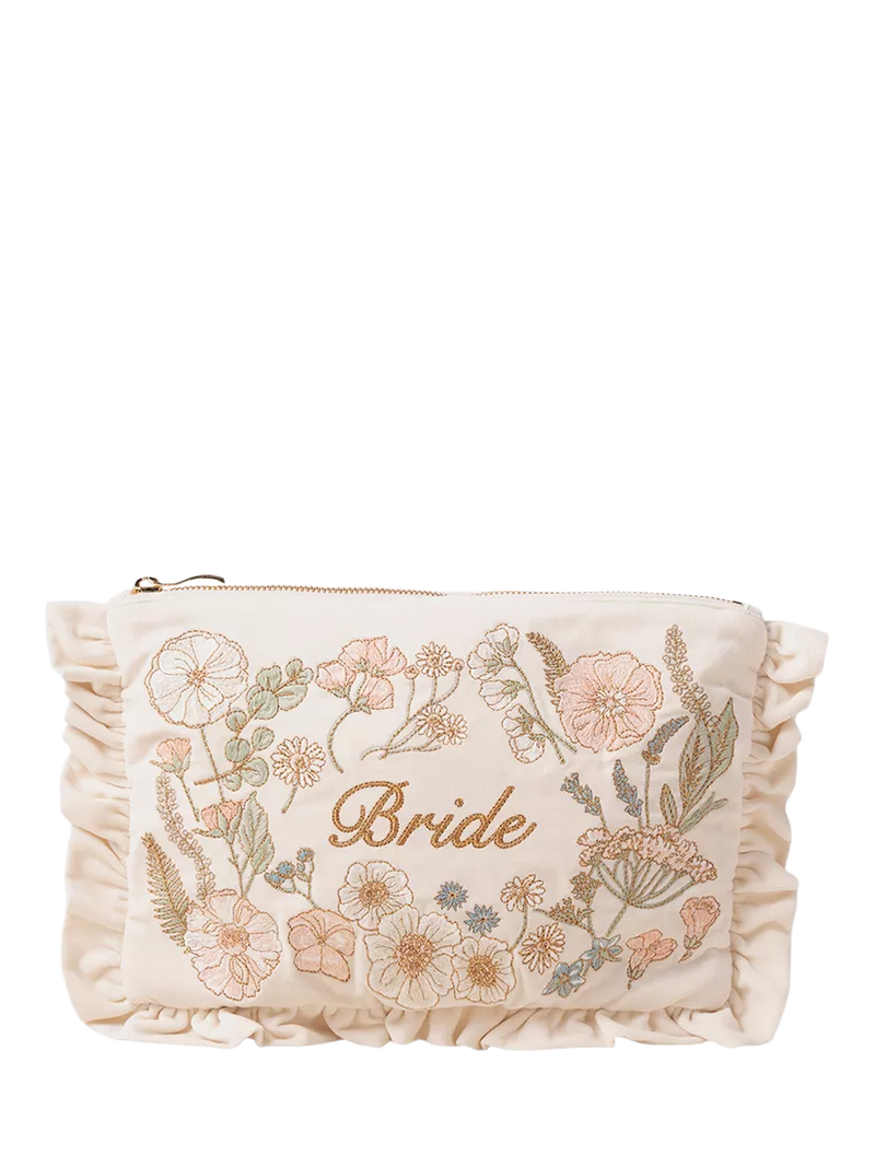 Elizabeth Scarlett pressed flowers bride pouch, imported from the UK