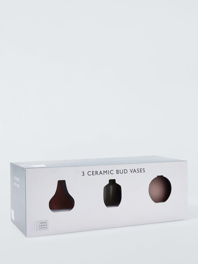 John Lewis stoneware bud vases set of 3 - British product
