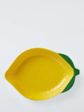 John Lewis hand painted stoneware lemon dish 25.8cm, imported from the UK