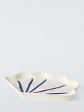 John Lewis hand painted stoneware shell side plate 21.5cm, UK version