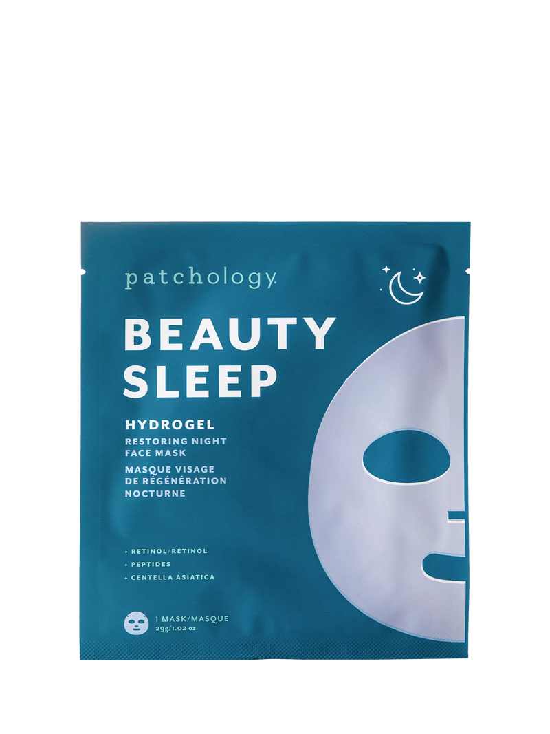 Patchology hydrogel restoring night face mask, single - British product