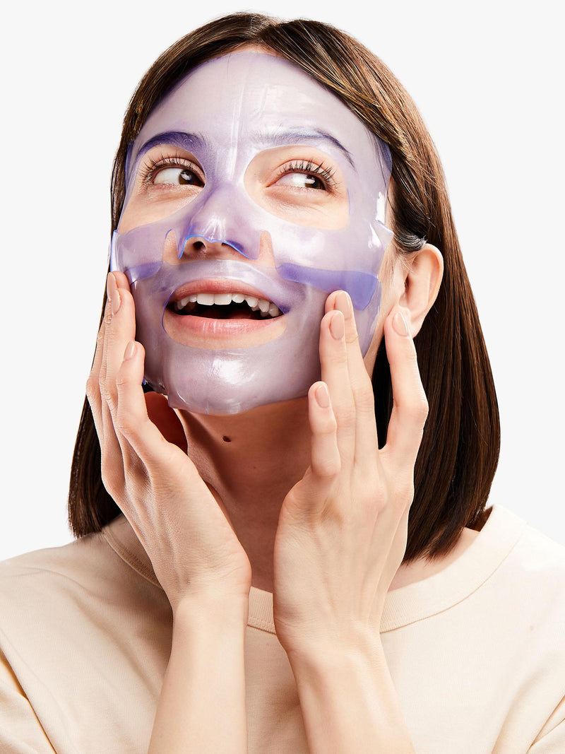Patchology hydrogel restoring night face mask, single - British product