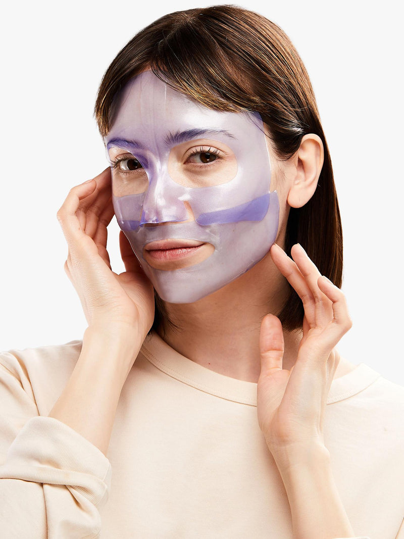Patchology hydrogel restoring night face mask, single - British product