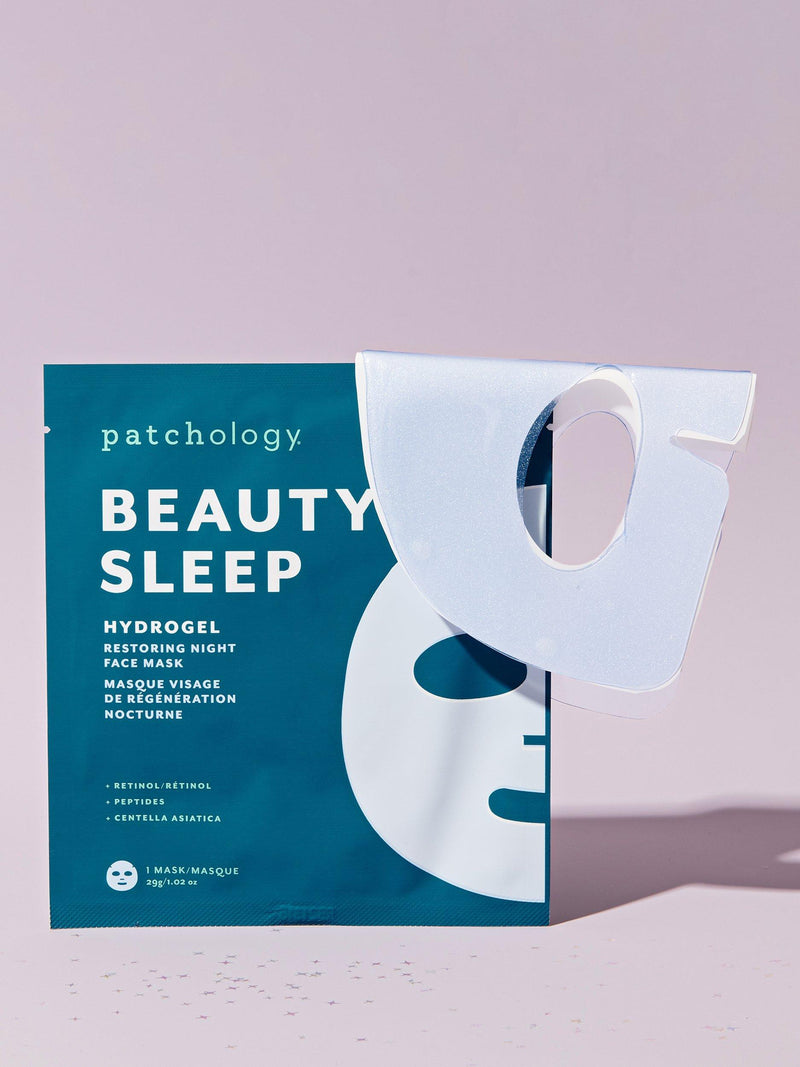 Patchology hydrogel restoring night face mask, single - British product