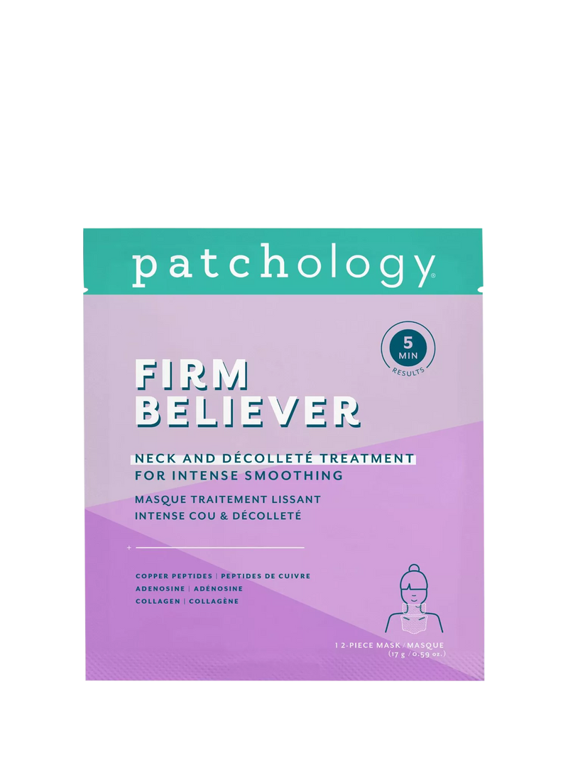 Patchology Firm Believer neck and décolleté mask, UK version