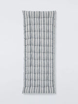 John Lewis John Lewis Indoor/Outdoor Bench Cushion, Woven Stripe, 110 x 42 x 6cm- Buy online at McGrocer