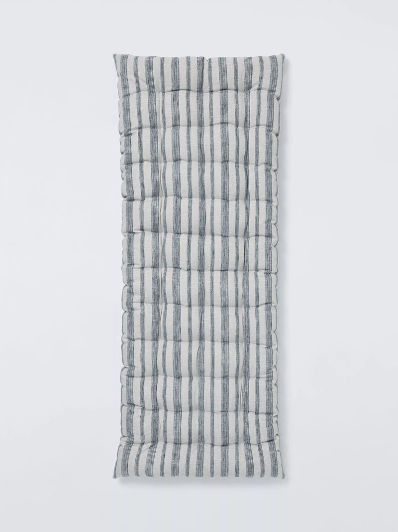 John Lewis woven stripe bench cushion - British product